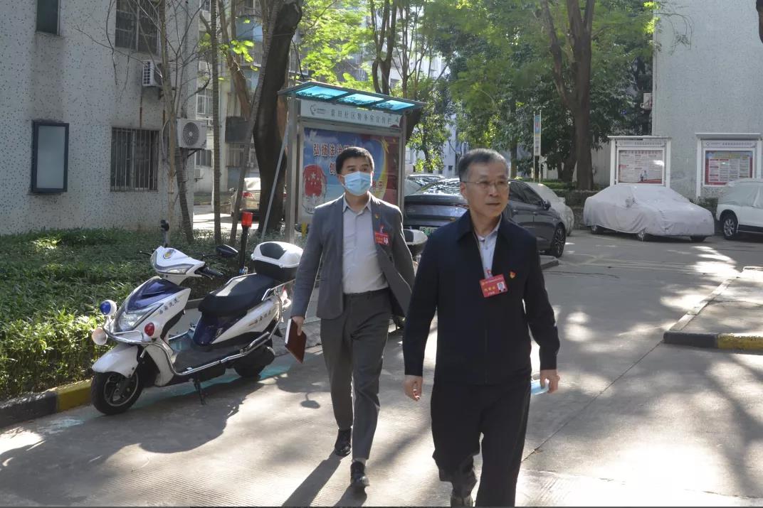 细致入微，我院王向阳检察长赴景田社区开展“党代表进社区”活动！